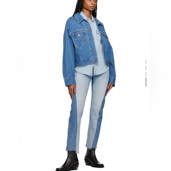 BRAND NEW WITH TAGS - LEVI'S - Blue Spliced Jeans - Picture 4 of 4